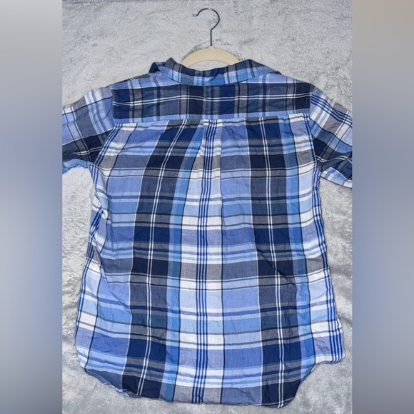 Lauren Ralph Lauren women’s blue plaid button up - Picture 3 of 4